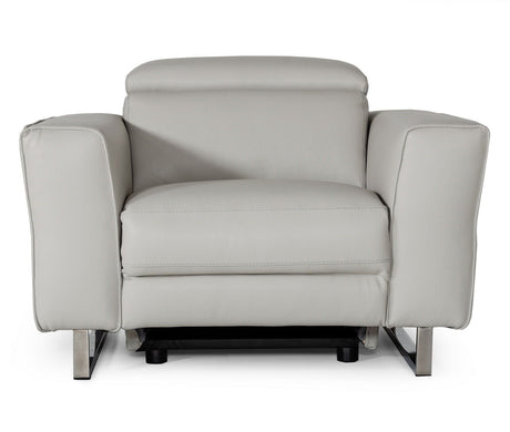 Accenti Italia Lucca - Italian Modern Grey Armchair w/ Electric Recliner