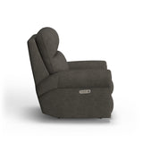 Langston Traditional Fabric Power Rocking Recliner With Power Headrest | Flexsteel