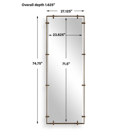 Hann Full Length Mirror - Bronze by Uttermost - View 7