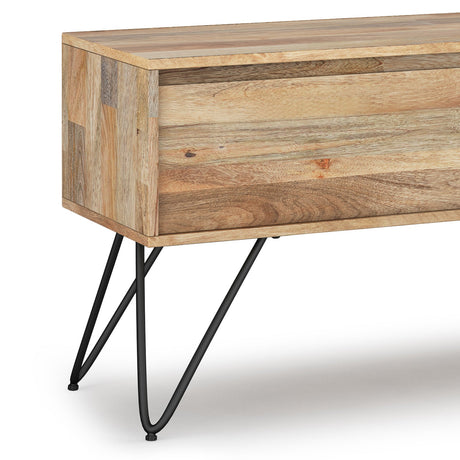 Hunter 68 inch Wide Solid Mango Wood TV Stand in Natural For TVs up to 75 inches - sold by Home Elegance USA