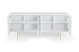 Modrest Gwen - Modern White High Gloss Buffet