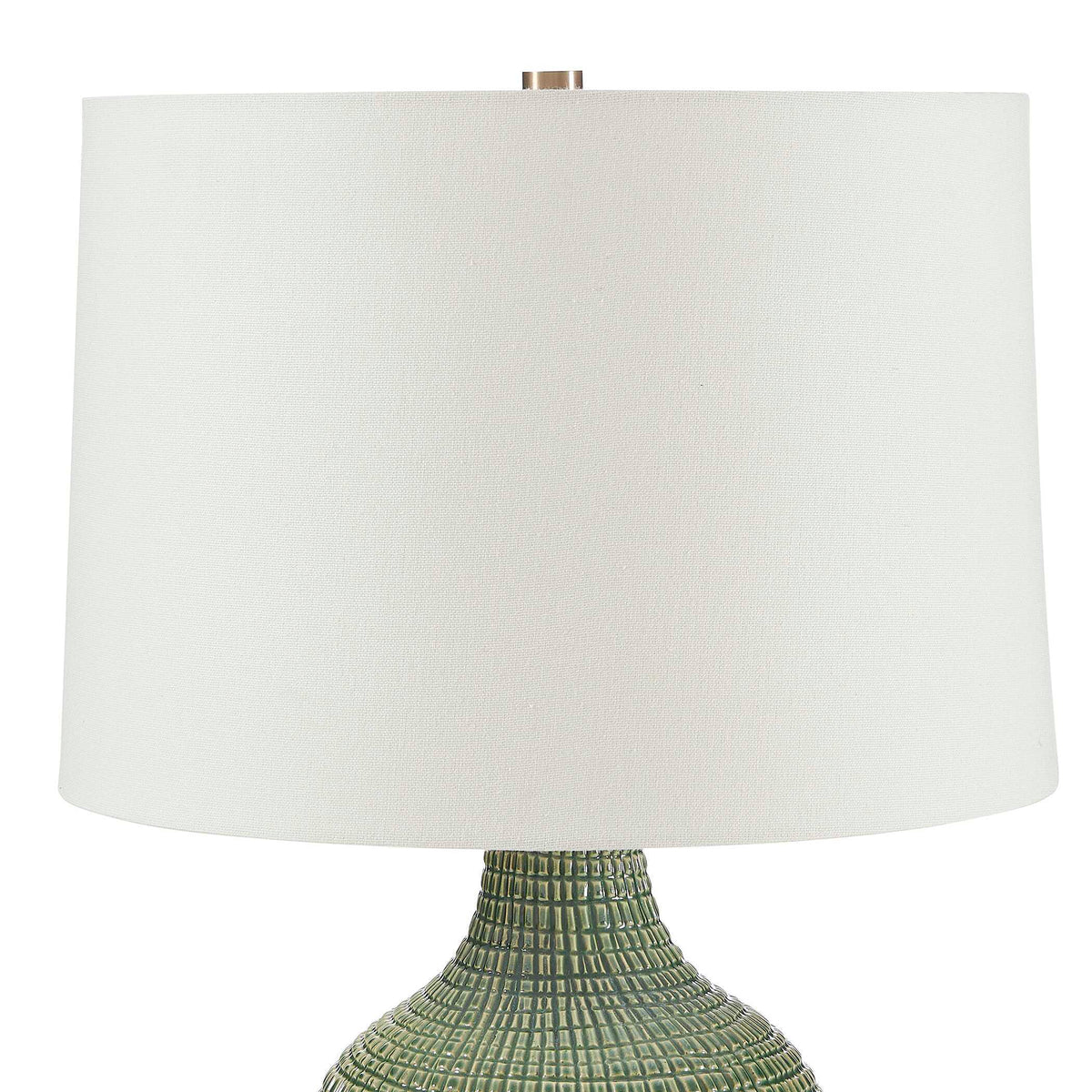 Dulcich Grid Table Lamp - Green by Uttermost - View 6