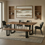 Taylor Large 87" Modern Live Edge Wood Dining Table - View Image 1