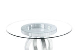 Acme - Ornat Dining Table 77835 Faux Square Diamonds