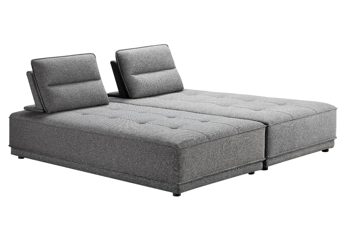 Glendale - Modern Grey Fabric Modular Sectional Sofa - View Image 1