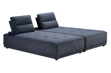 Glendale - Modern Blue Fabric Modular Sectional Sofa - View Image 1