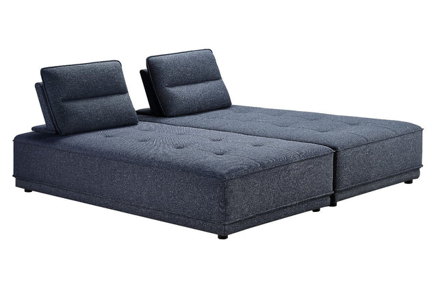 Glendale - Modern Blue Fabric Modular Sectional Sofa - View Image 1