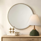 Break The Ice Round Mirror Gold - Silver by Uttermost - View 2