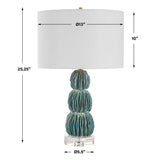 Bonaire Table Lamp - Blue by Uttermost - View 7