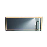 96in. W x36 in. H Frameless LED Single Bathroom Vanity Mirror in Polished Crystal Bathroom Vanity LED Mirror with 3 Color Lights Mirror for Bathroom Wall