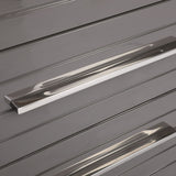 Modrest Splendor - Grey High Gloss Slatted Chest