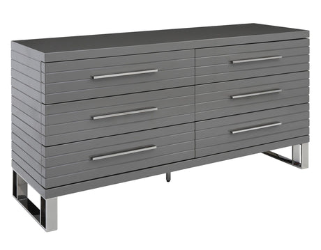 Splendor Silver & Grey Velvet Upholstered King Platform Bed Set – VIG Furniture - sold by Home Elegance USA