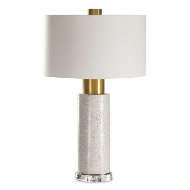 Vaeshon Concrete Table Lamp - White / Yellow by Uttermost - View 1