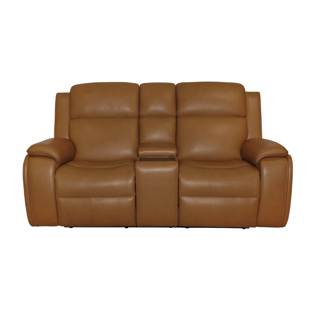 Ziggy Power Reclining Loveseat With Console, Power Headrest, Lumbar, Heat & Massage - Camel | Flexsteel