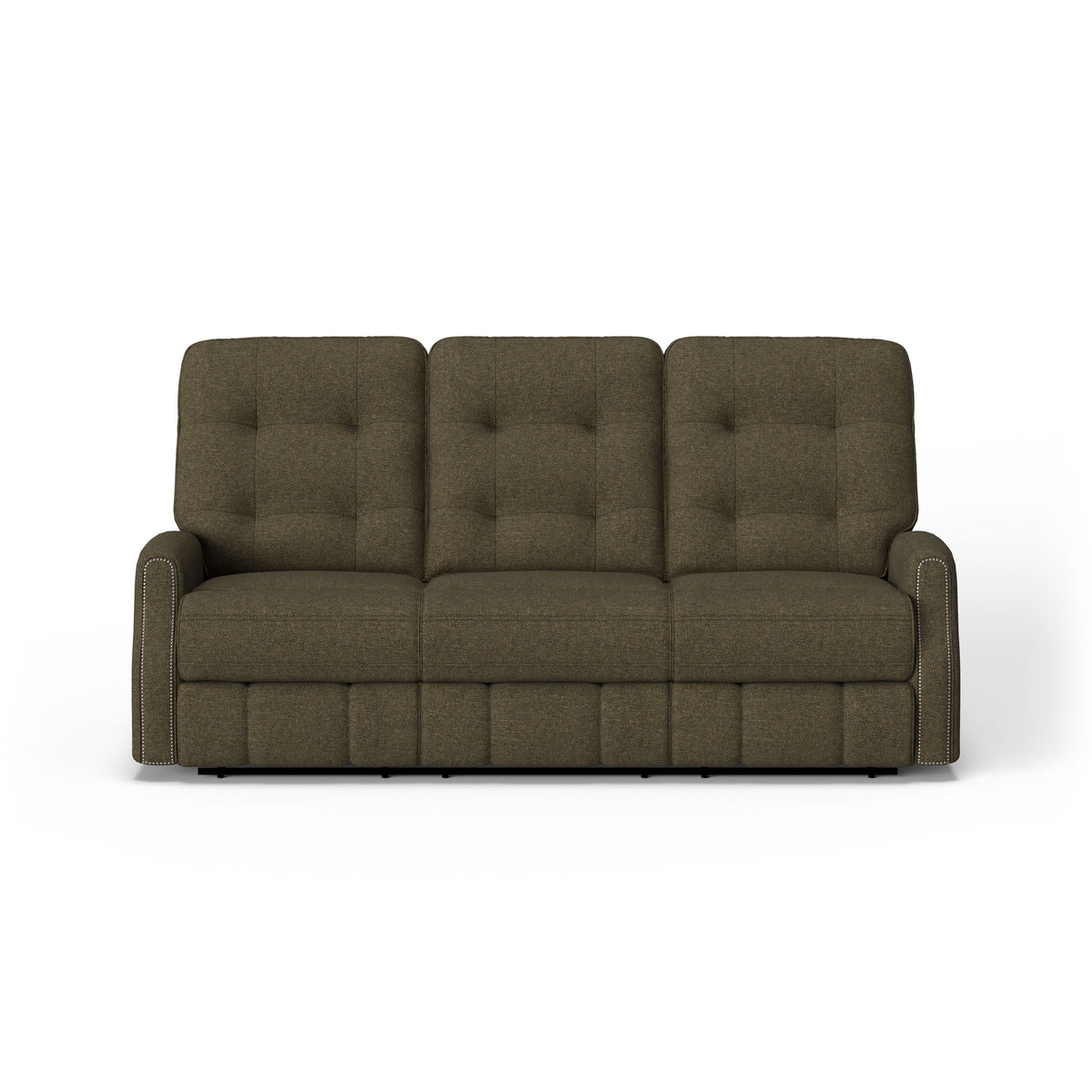 Devon Transitional Fabric Power Reclining Sofa With Nailhead Trim | Flexsteel