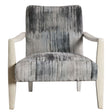 Watercolor Chenille Accent Chair Gray - Blue / Beige by Uttermost - View 1