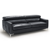 Divani Casa Natalia Modern Black Leather Sofa Vgkk1281X-Blk-S
