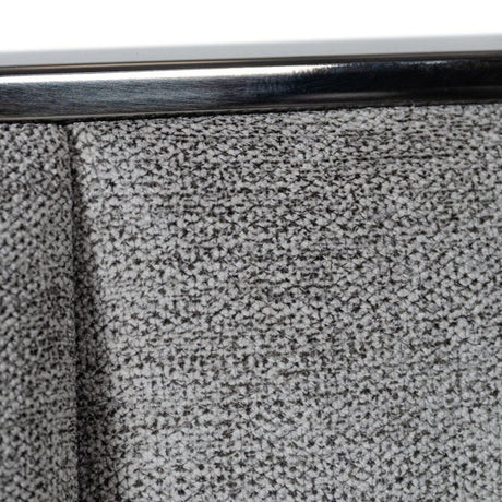 Queen Buckley - Grey & Black Stainless Steel Bedroom Set