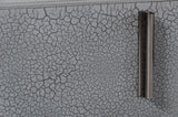Queen Buckley - Grey & Black Stainless Steel Bedroom Set