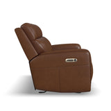 Alister Power Gliding Sofa With Power Headrests & Lumbar - Sedona | Flexsteel