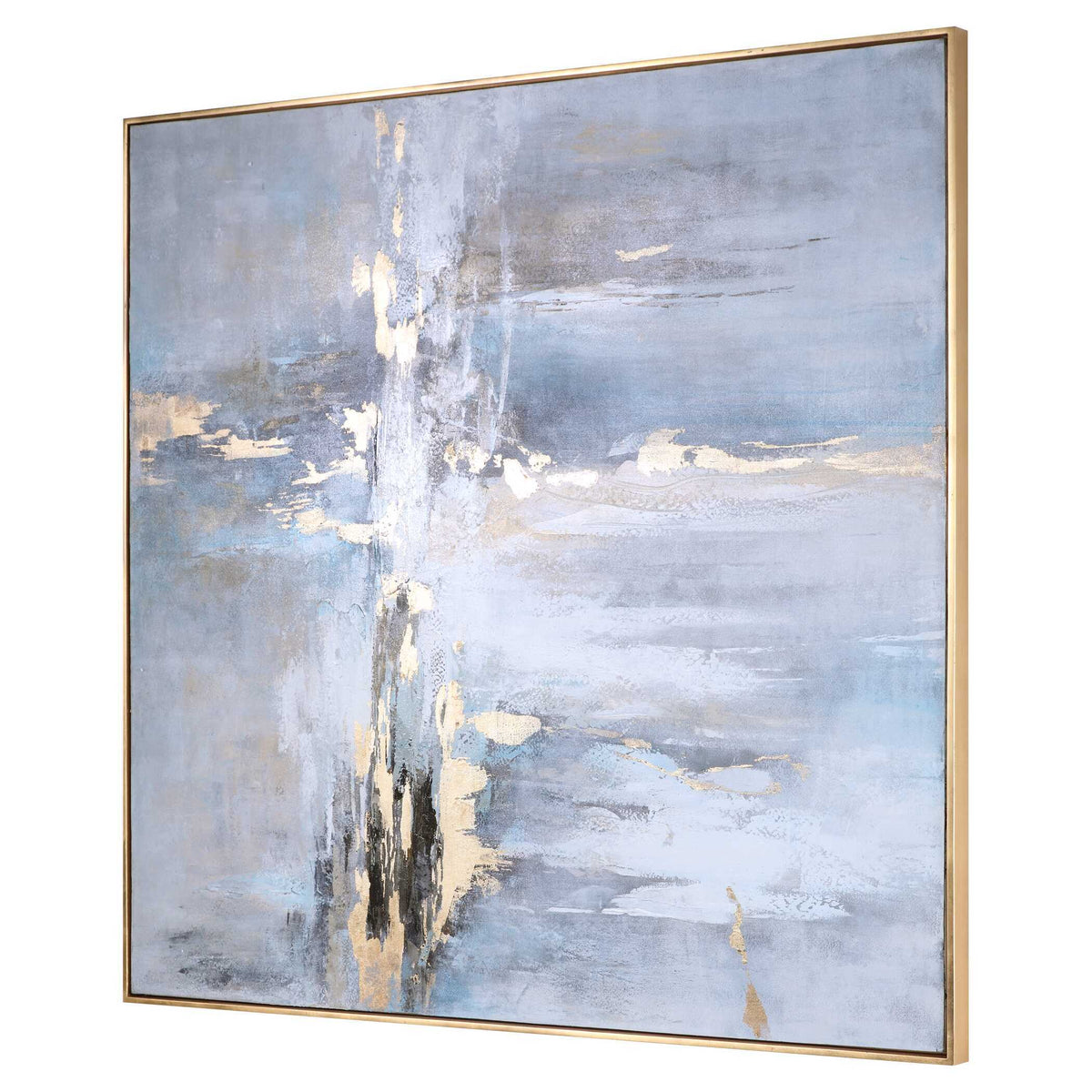 Road Less Traveled Abstract Art - Blue / Yellow by Uttermost - View 5