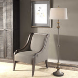 Vetralla Floor Lamp Silver Bronze - Bronze / Beige by Uttermost - View 2