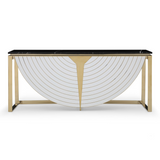 Modrest Flavio - Gold + Marble Console Table | VIG