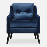 O'Brien Velvet Armchair - Blue / Black by Uttermost - View 1