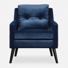 O'Brien Velvet Armchair - Blue / Black by Uttermost - View 1