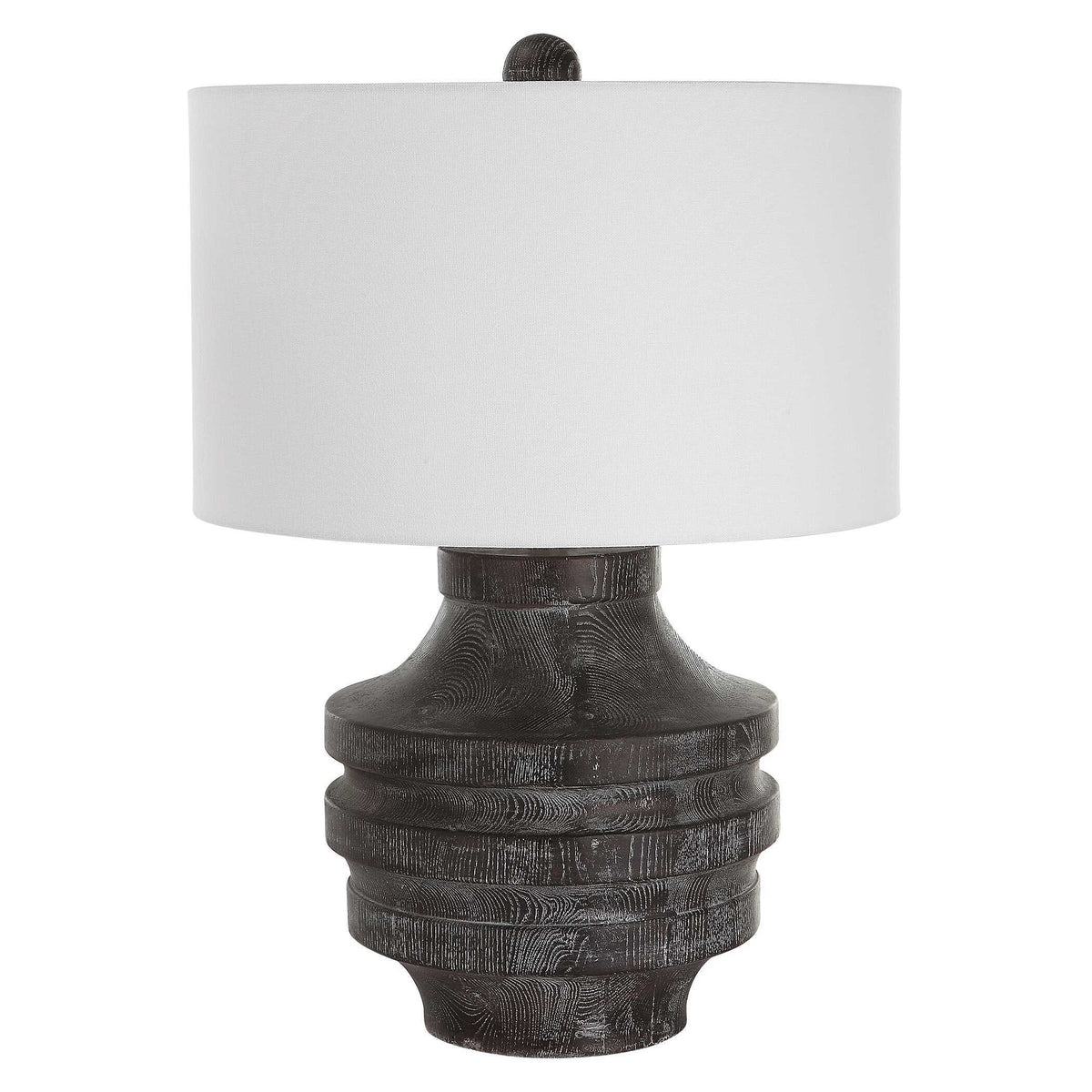 Timber Table Lamp - Dark Gray by Uttermost - View 4