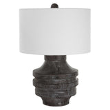 Timber Table Lamp - Dark Gray by Uttermost - View 4
