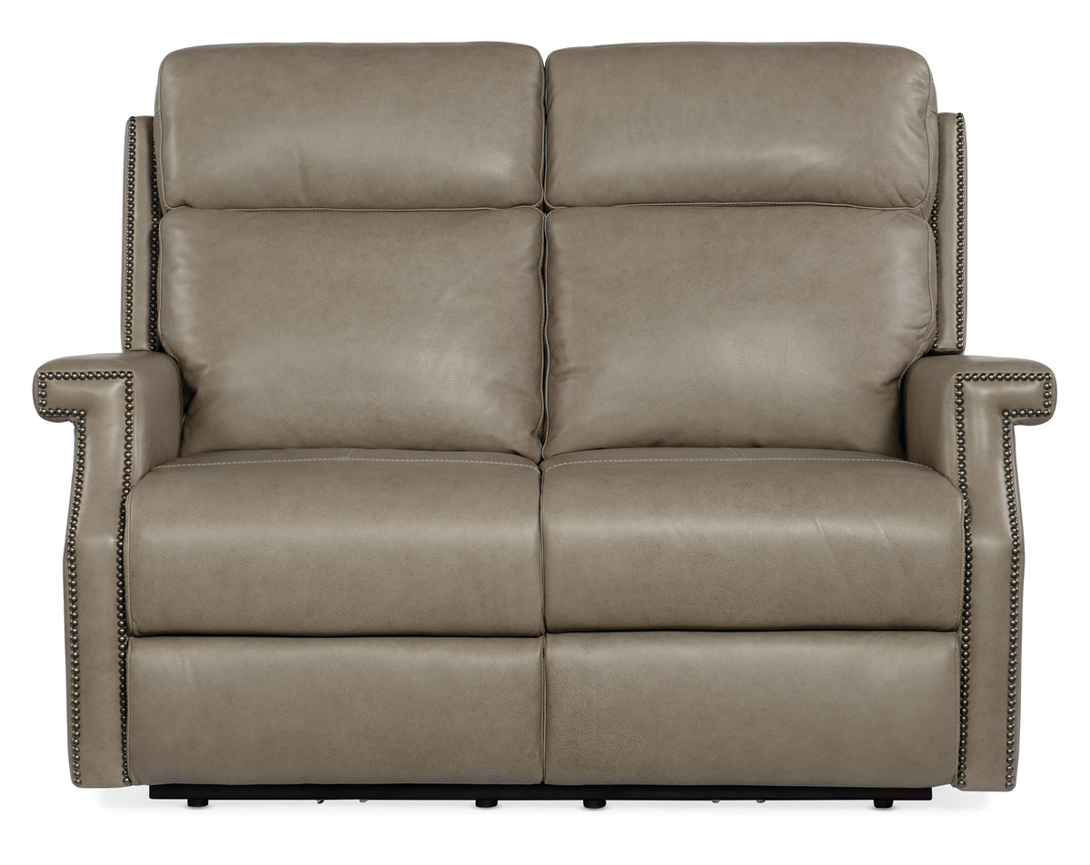 Vaughn Zero Gravity Loveseat With Power Headrest - Gray by Hooker Furniture - View 6