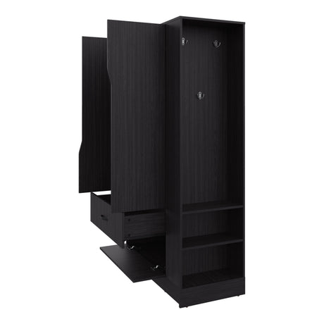 Armoire 71.1' H, 3 Doors, 1 Drawer, Black Wengue - Bedroom - sold by Home Elegance USA