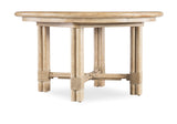 Retreat Pole Rattan Round Dining Table With 1-20" Leaf - Beige by Hooker Furniture - View 1