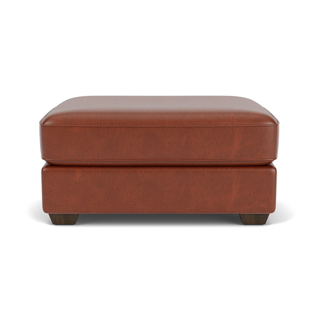 Thornton Leather Cocktail Ottoman | Flexsteel