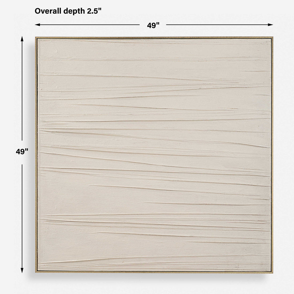 Walking The Line Minimalist Canvas Art - Gray by Uttermost - View 8