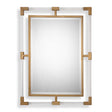 Balkan Modern Wall Mirror - Gold by Uttermost - View 1