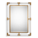 Balkan Modern Wall Mirror - Gold by Uttermost - View 1