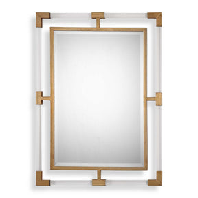 Balkan Modern Wall Mirror - Gold by Uttermost - View 1