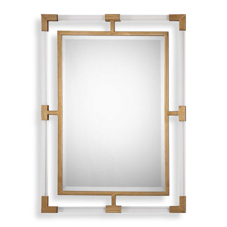 Balkan Modern Wall Mirror - Gold by Uttermost - View 1