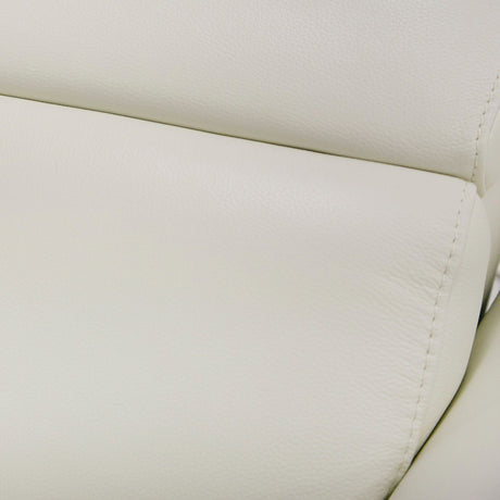 Divani Casa Eden - Modern Grey Leather Loveseat with 2 Recliners