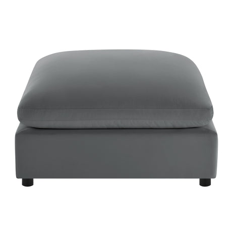 Caylie Modular 6-Piece Sectional in Charcoal with Solid Wood Legs - sold by Home Elegance USA