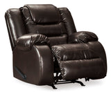 Ashley Chocolate Vacherie Rocker Recliner - Faux Leather | Home Elegance USA