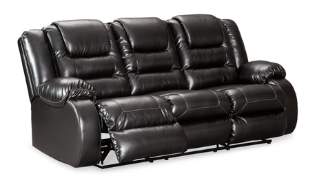 Ashley Black Vacherie Reclining Sofa - Faux Leather - 7930888 - Home Elegance USA - 3