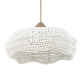 Biddeford 5 Light Beaded Pendant - Gold / White by Uttermost - View 6