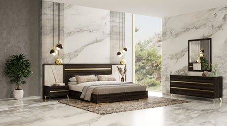 Velondra Modern Eucalypto & Marble Bedroom Set – Italian Design - Home Elegance USA