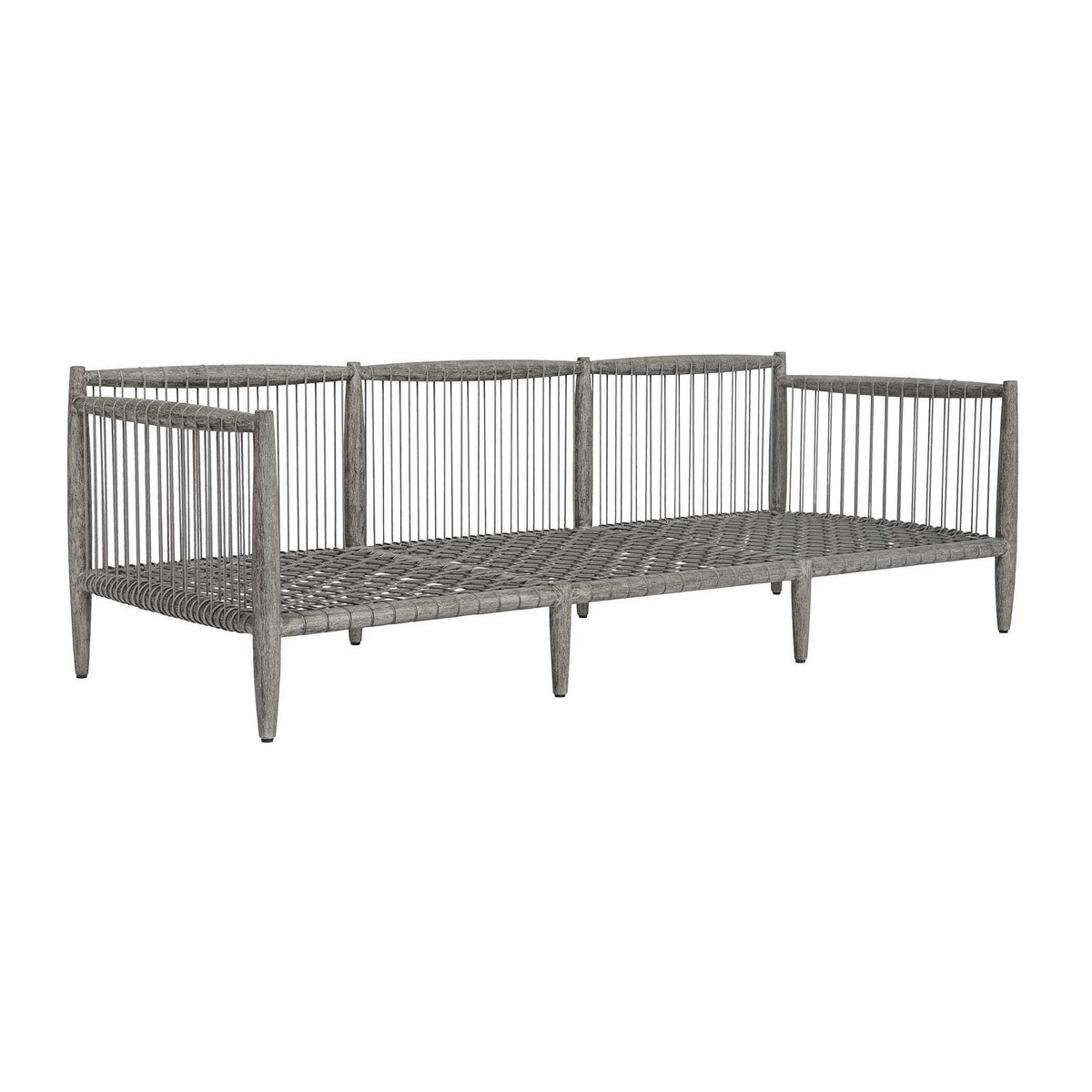 Borneo Outdoor Sofa Dove - Light Gray by Uttermost - View 8