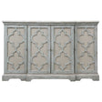 Sophie 4 Door Cabinet Gray - Silver by Uttermost - View 1