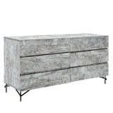 Nova Domus Aria - Italian Modern Multi Grey with texture Dresser