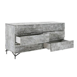 Nova Domus Aria - Italian Modern Multi Grey with texture Dresser